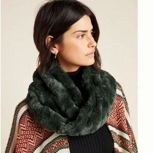 Anthropologie || Faux Fur Cowl Scarf